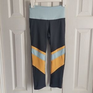 Z by Zella XS activewear leggings gray,blue,yellow